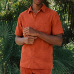 CHALÈ • Ensemble chemise et pantalon côtelé