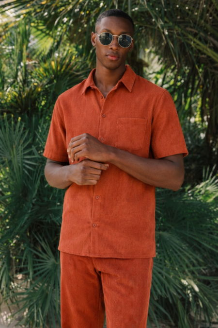 CHALÈ • Ensemble chemise et pantalon côtelé