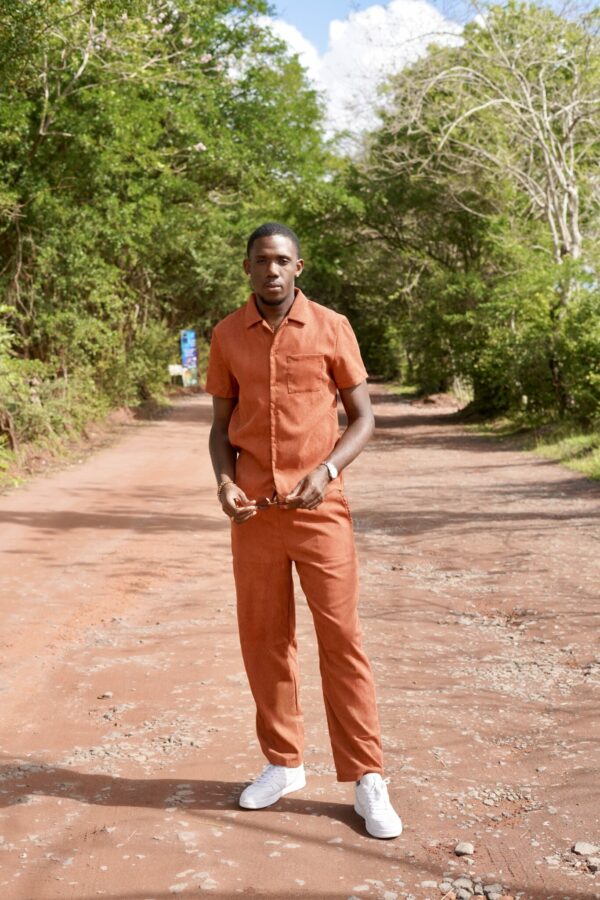 CHALÈ • Ensemble chemise et pantalon côtelé