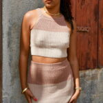 ensemble femme bustier et jupe kannel san kod
