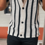 DOMINO • Ensemble chemise crochet et short