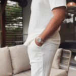 ensemble chemise short texturé homme san kod
