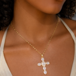 DIVINE • Collier en acier inoxydable et zircon