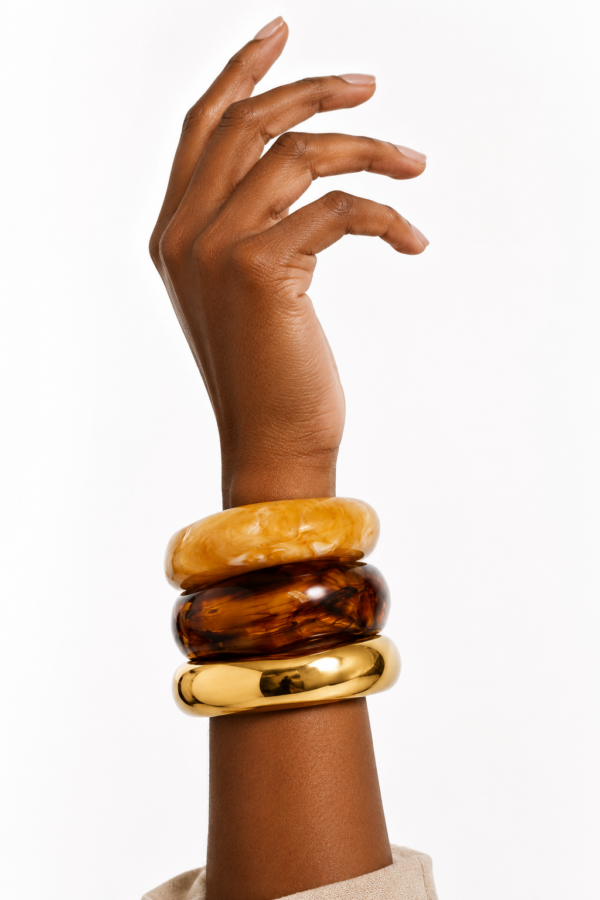 SIWO MYÈL • Set de 3 bracelets en résine