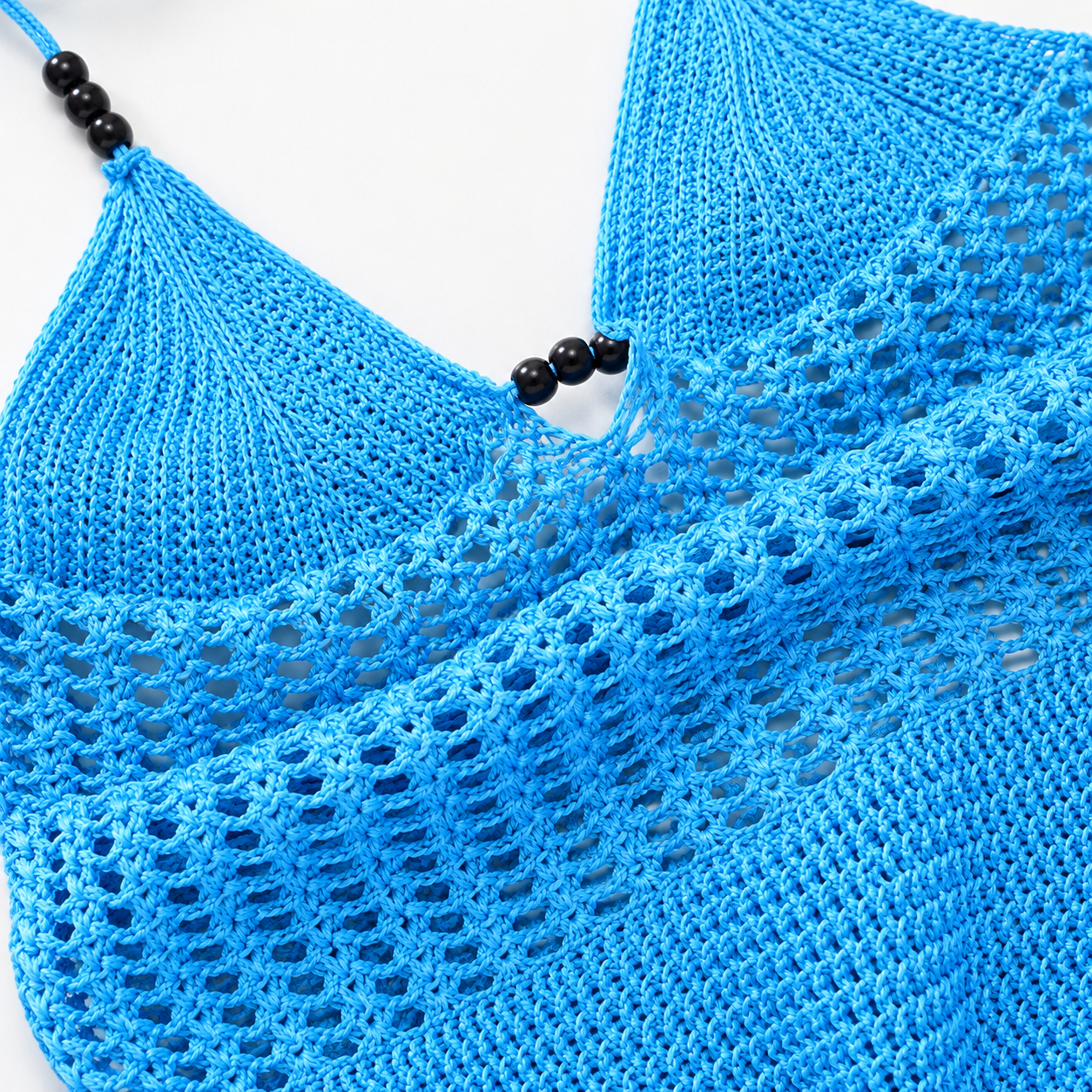 ALIZÉ • Robe courte en maille ajourée