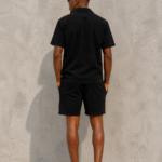 KAKAO • Ensemble chemise et short côtelé - Noir