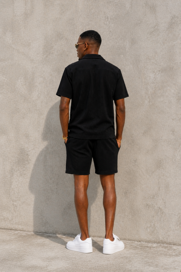 KAKAO • Ensemble chemise et short côtelé - Noir