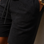 KAKAO • Ensemble chemise et short côtelé - Noir
