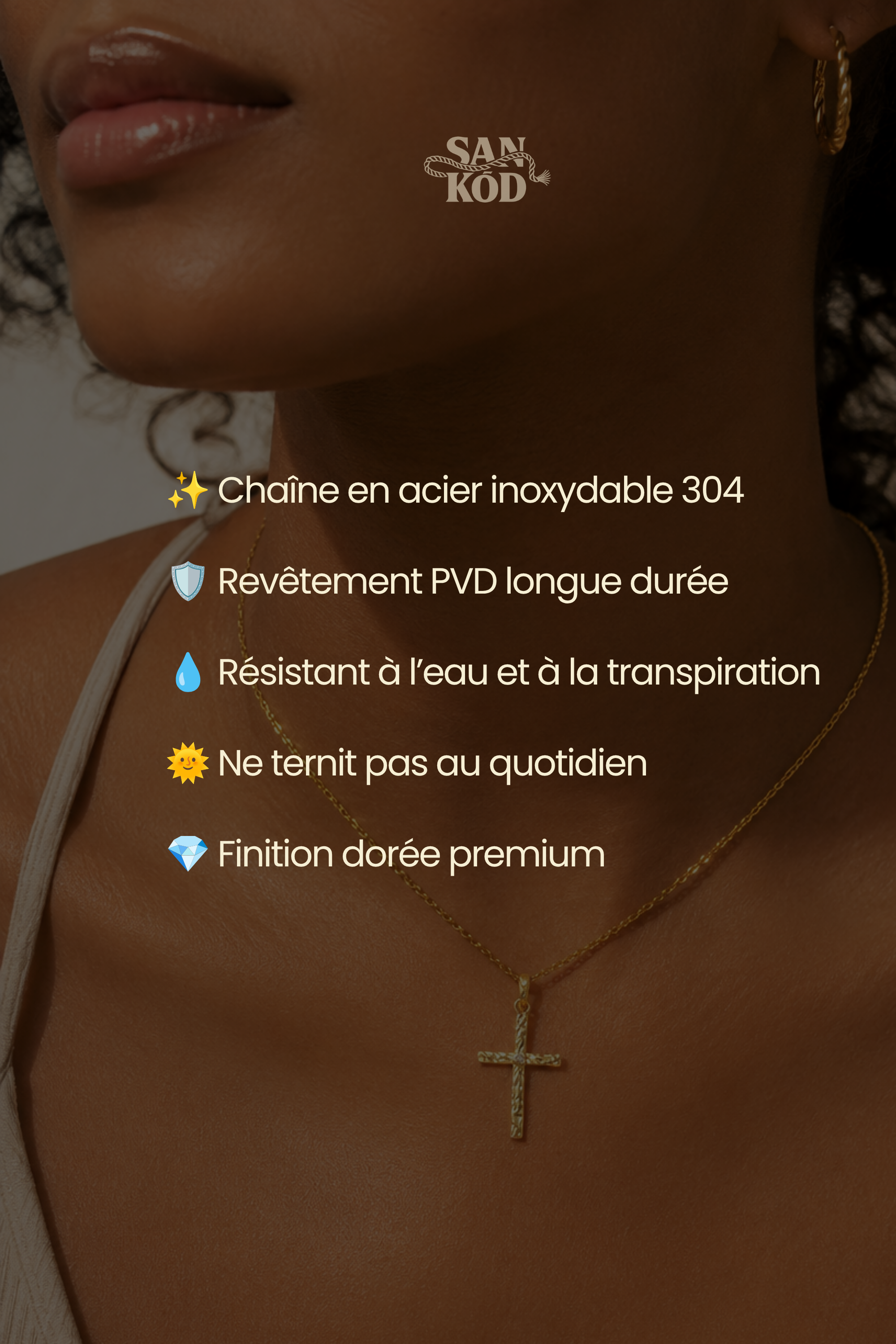 BÉNI • Collier en acier inoxydable